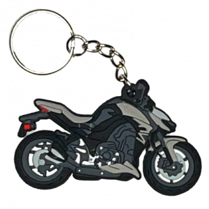 LLAVERO DE MOTO EN GOMA KAWASAKI Z1000 GRIS
