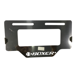 PORTA PLACAS DE ACERO INOXIDABLE BOXER