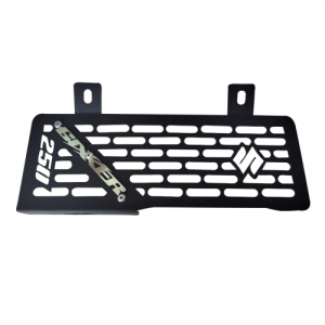 PROTECTOR RADIADOR NEGRO + 3D NEGRO (GIXXER 250)