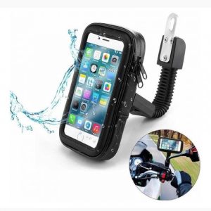 Porta Celular Impermeable Soporte Espejo Negro