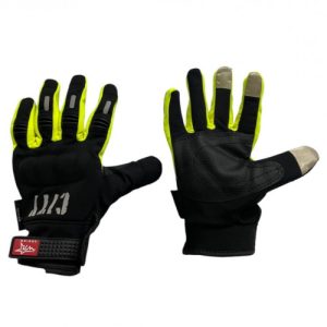 GUANTES CITY NEGRO AMARILLO NEÓN XL