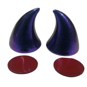 Cachos Para Casco Morado Tornasol Mini