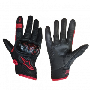 Guantes Alpinestar Smx1 Air V2 Negro / Rojo 93 (Protección En Carbono)  Talla Xxl