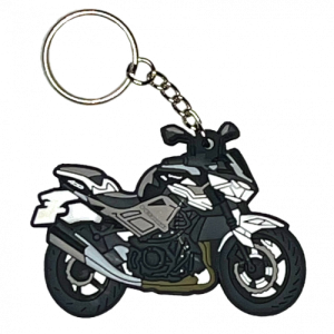 LLAVERO DE MOTO EN GOMA KAWASAKI Z400 BLANCA
