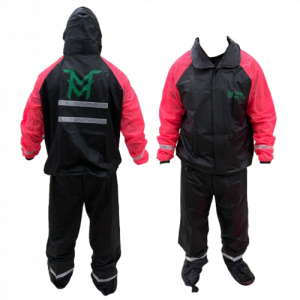 IMPERMEABLE SILICONADO MOTO MELLOS BRAZO FUCSIA TALLA S