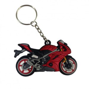 LLAVERO DE MOTO EN GOMA R6 ROJA