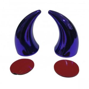 CACHOS PARA CASCO MORADO CROMO MEDIANO