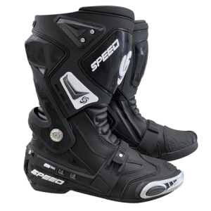 BOTAS MOTO VELOCIDAD NEGRA 45