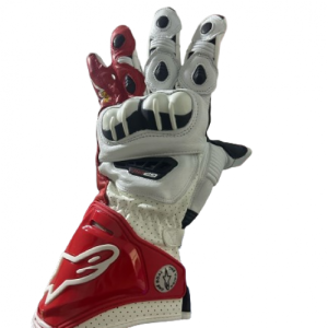 GUANTES ALPINESTAR GP PRO BLANCO / ROJO XL