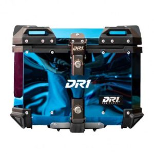 Baúl Para Moto 45 Litros Dr1 Alu Pro Acero Azul