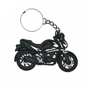 LLAVERO DE MOTO EN GOMA HUNK NEGRA