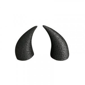 Cachos Diablo Mediano  Negro Rugoso