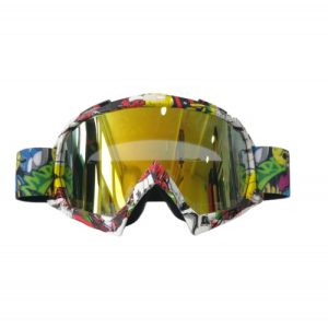 Gafas Motocross Motivo Amarillo Lente Amarillo