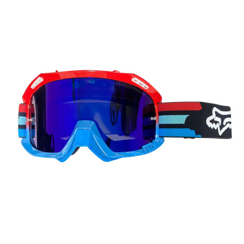 Gafas Fox Rojo Azul Lente Iridium Azul
