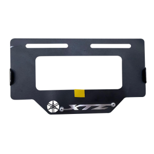 PORTA PLACA NEGRO XTZ 3D CROMO
