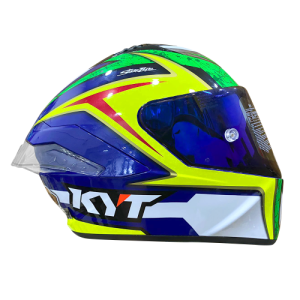 CASCO KYT NF R DALLA PORTA REP.ORIGINAL ROJO AZUL AMARILLO M