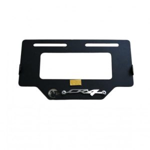 PORTA PLACA CR4 ALTO RELIEVE ACERO