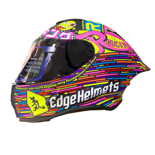 CASCO EDGE INTEGRAL SHANGHAI MOTO RACING 360 FUCSIA MATE XL