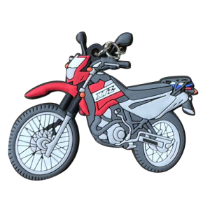 LLAVERO DE MOTO EN GOMA XTZ ROJA