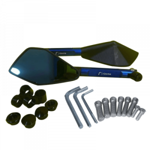 ESPEJO RIZOMA 5 PUNTAS AZUL