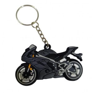 LLAVERO DE MOTO EN GOMA R6 GRIS