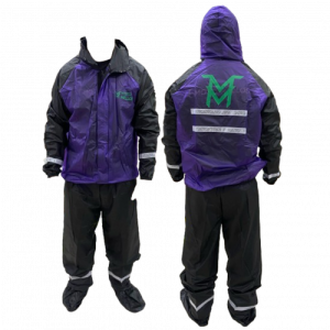 IMPERMEABLE SILICONADO MOTO MELLOS PECHO MORADO TALLA XL