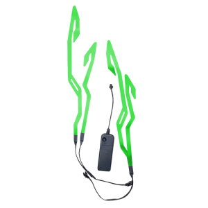 CINTA LED VERDE LARGA PARA CASCO