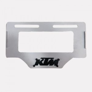 PORTA PLACA KTM BLANCA ALTO RELIEVE