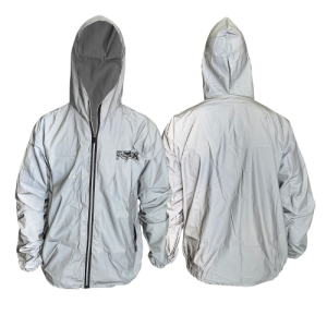 CHAQUETA CORTAVIENTOS SENCILLA REFLECTIVA FOX (LOGO COMPLETO) S