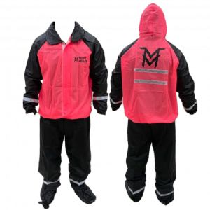 IMPERMEABLE SILICONADO MOTO MELLOS PECHO FUCSIA TALLA S