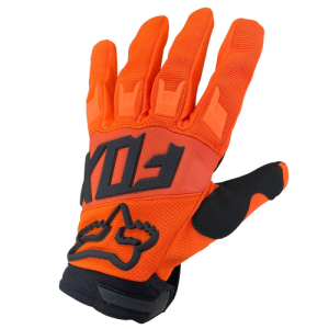 GUANTES FOX NARANJA / BORDE NEGRO S