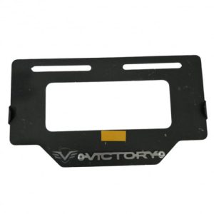 PORTA PLACA VICTORY 400  (RELIEVE CROMO) ACERO