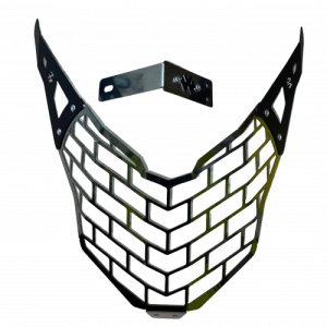 PROTECTOR FAROLA CROMO + BASES NEGRA NS +3D NEGRO