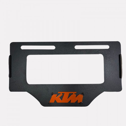 PORTA PLACA KTM NEGRO 3D NARANJA