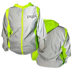 Chaqueta Cortavientos Fox Verde Gris M