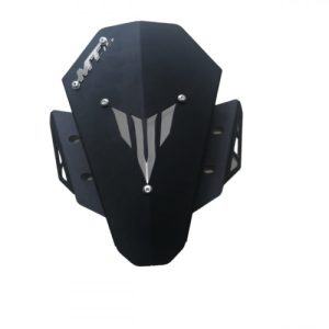 C?pula Negra MT 15 +3D Gris y Logo Acero