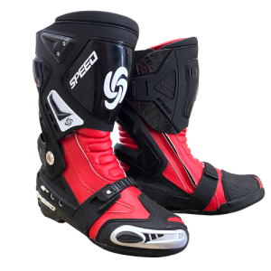 BOTAS MOTO VELOCIDAD ROJA 41