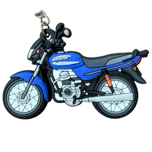 LLAVERO DE MOTO EN GOMA BOXER AZUL