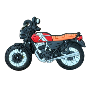 LLAVERO DE MOTO EN GOMA NKD ROJA