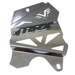 CUBRE PIÑON NEGRO MRX 150 +3D CROMO BUJES Y TORNILLOS