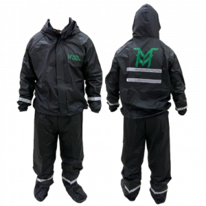 IMPERMEABLE SILICONADO MOTO MELLOS NEGRO TALLA S