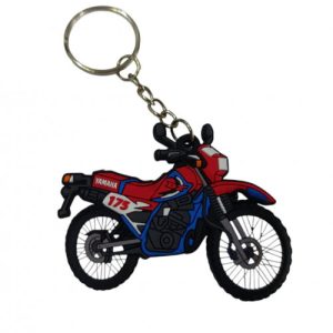 LLAVERO DE MOTO EN GOMA DT 175 ROJA