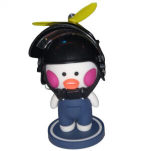 ACOMPAÑANTE VIAJERO POLLITO BLANCO CASCO NEGRO