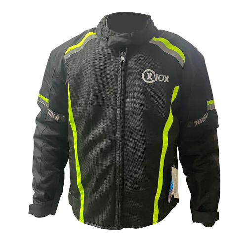 Chaqueta De Proteccion Xiox Negra Amarillo Neon L