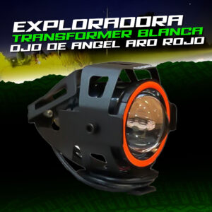 EXPLORADORAS TRANSFORMER BLANCAS OJO DE ANGEL (ARO ROJO)