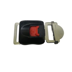 REPUESTO HEBILLA PARA CASCO METÁLICA PLATA