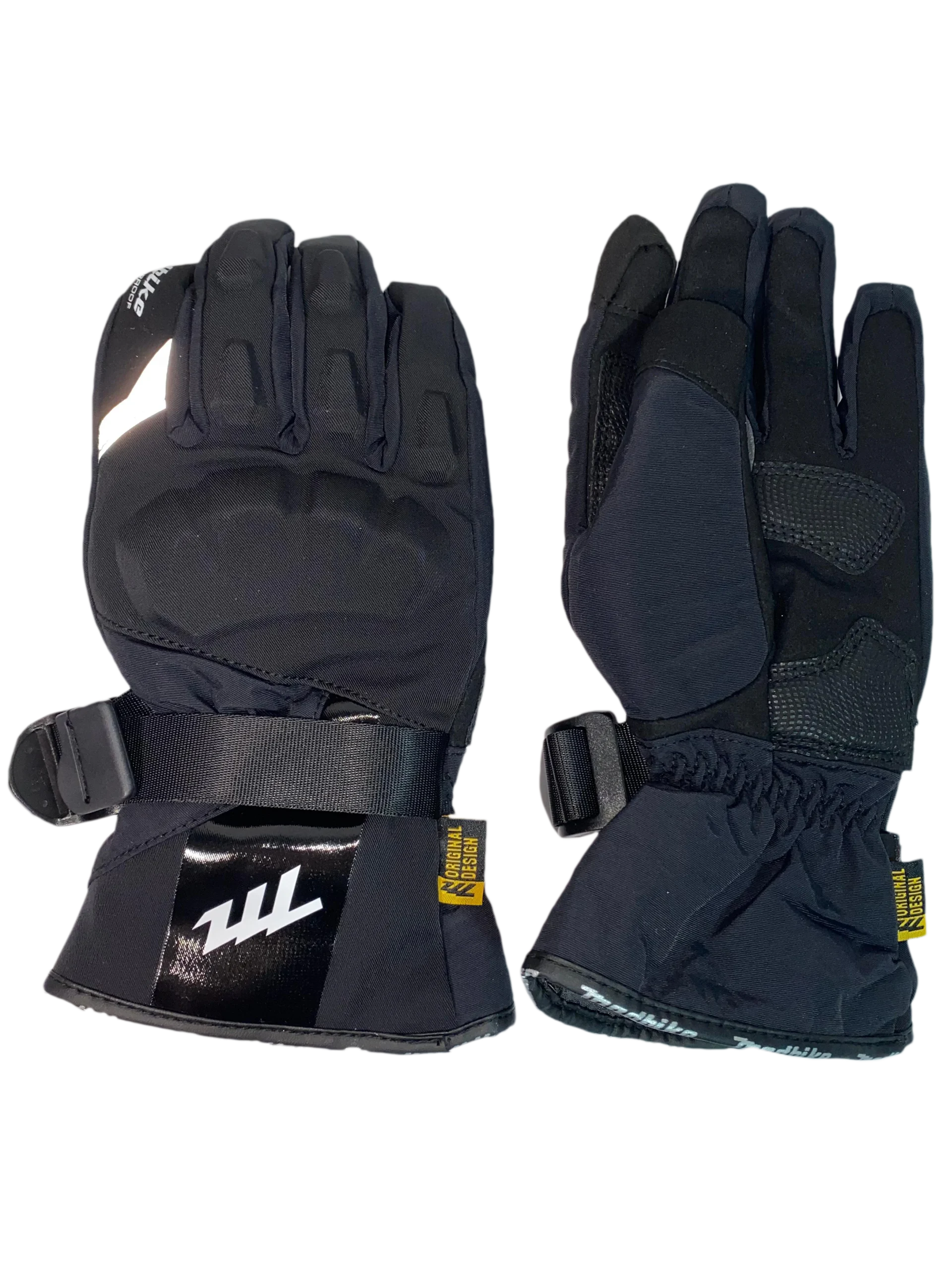 GUANTES IMPERMEABLES MADBIKE NEGRO CON BLANCO XL