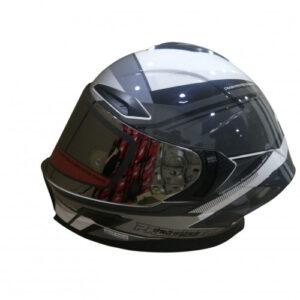 CASCO INTEGRAL PRO RIDER 716SP WIELKI BLANCO / GRIS / GRIS VISOR SILVER SPOILER HUMO S