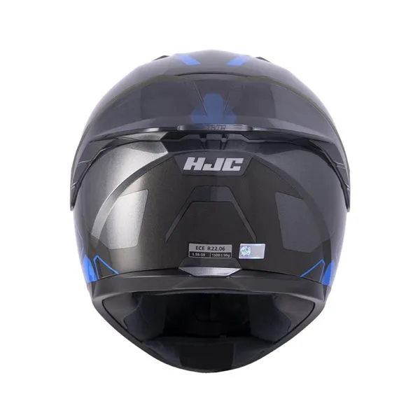 Casco Integral Hjc C10 ASPA_MC2 Brillo Azul Negro Visor TR S - Imagen 3