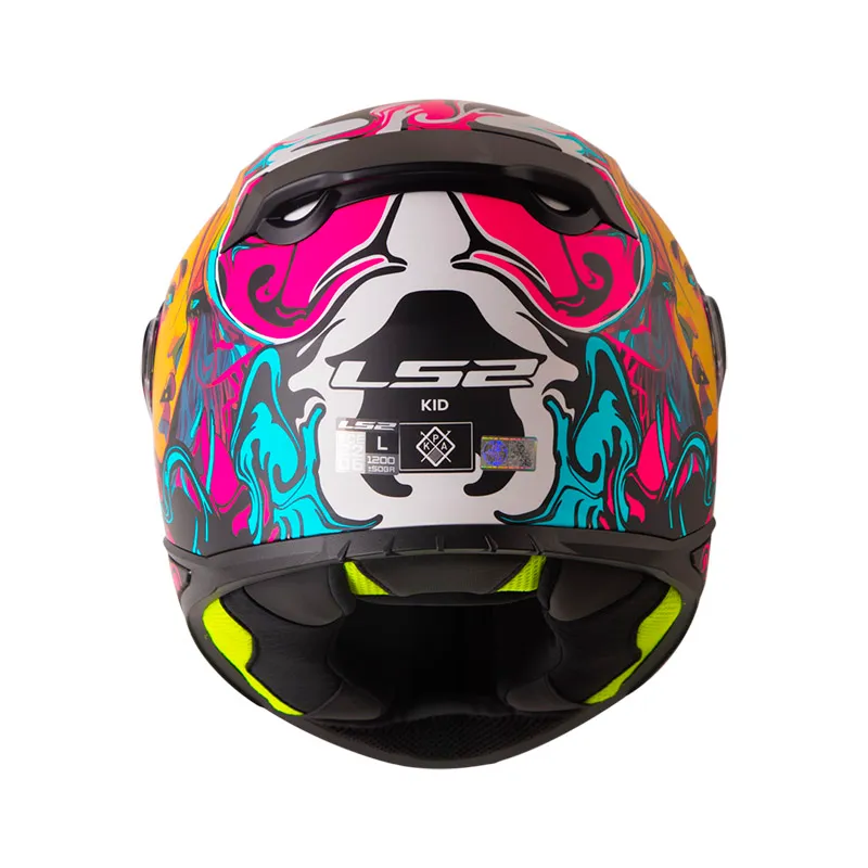 Casco Integral LS2 FF812 Kid Cyber Brillo Morado Turquesa Visor TR Talla L - Imagen 3